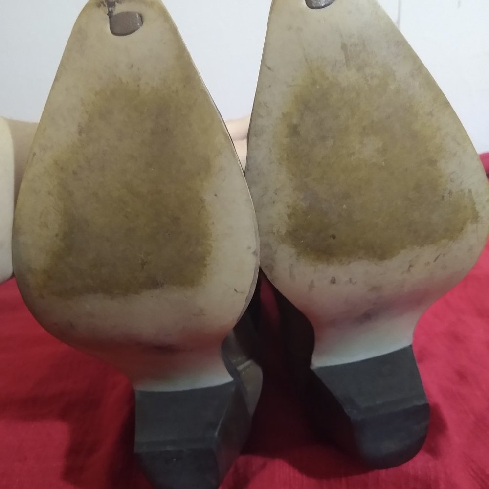 Heeled western mid-calf boots taupe brown gray - Picture 5 of 5